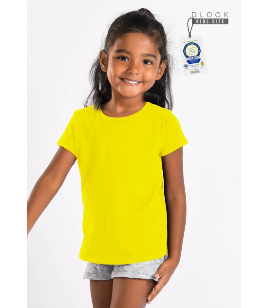 Plain yellow t shirt for girls best sale